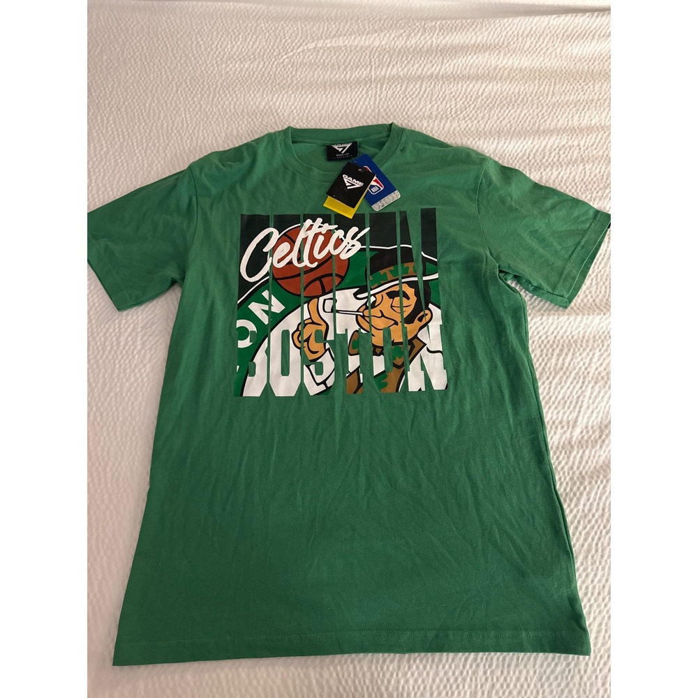 NBA Boston Celtics Game 7 Graphic T-Shirt Green Mens Medium Lucky Leprechaun NWT